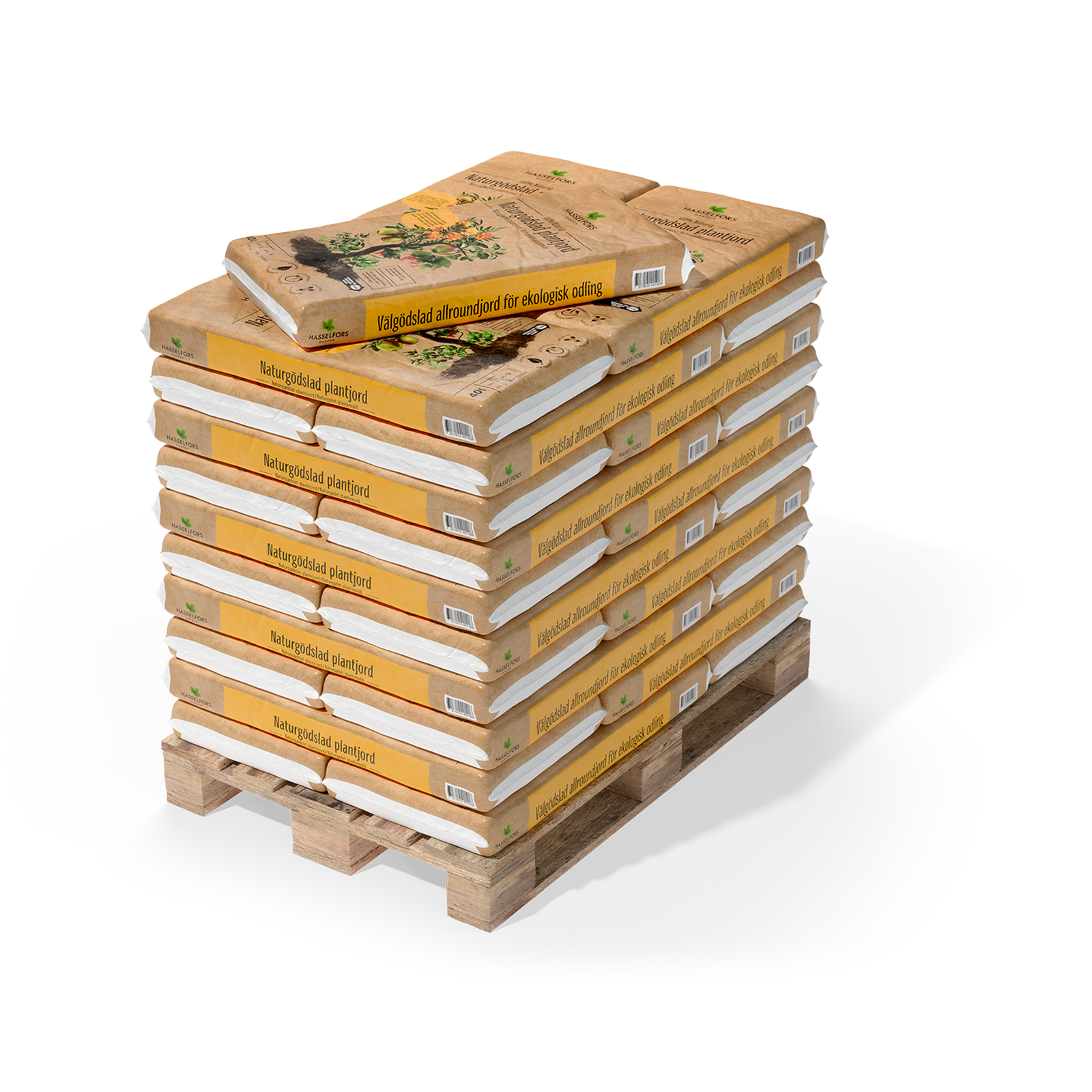 Hasselfors naturgödslad plantjord 40 liter, 51st, Helpall