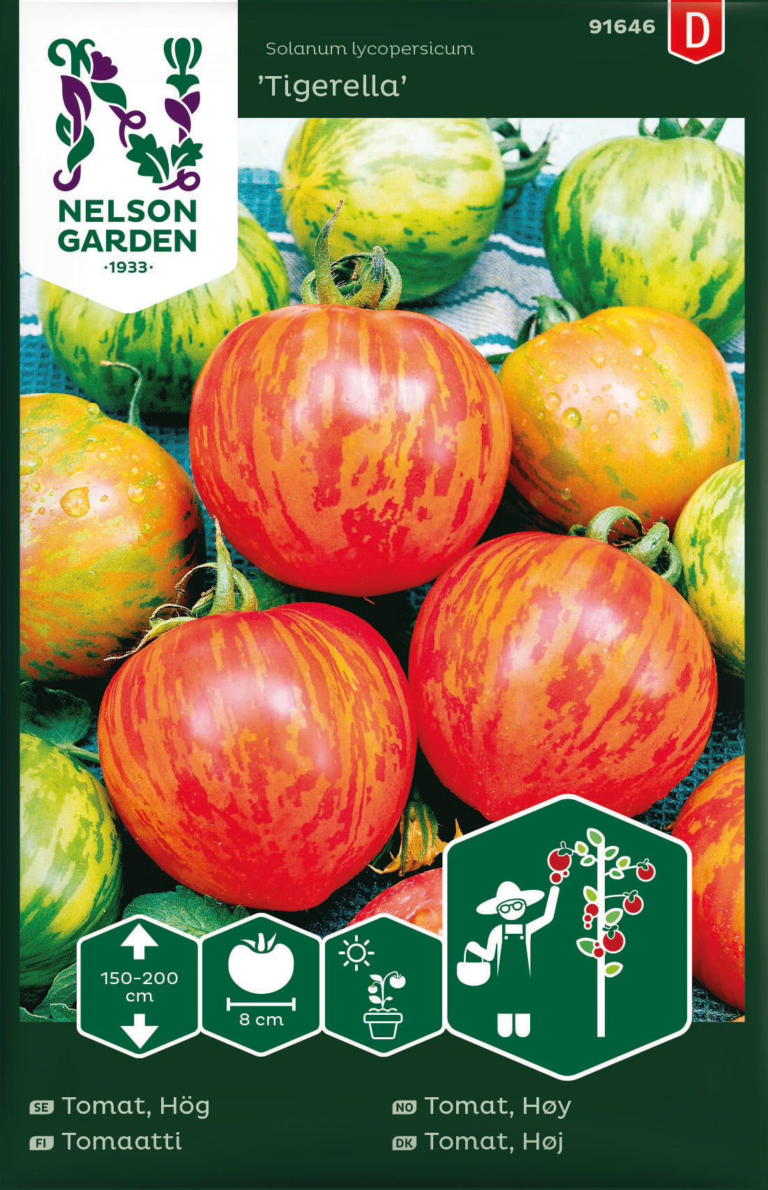 Tomat Hög Tigerella