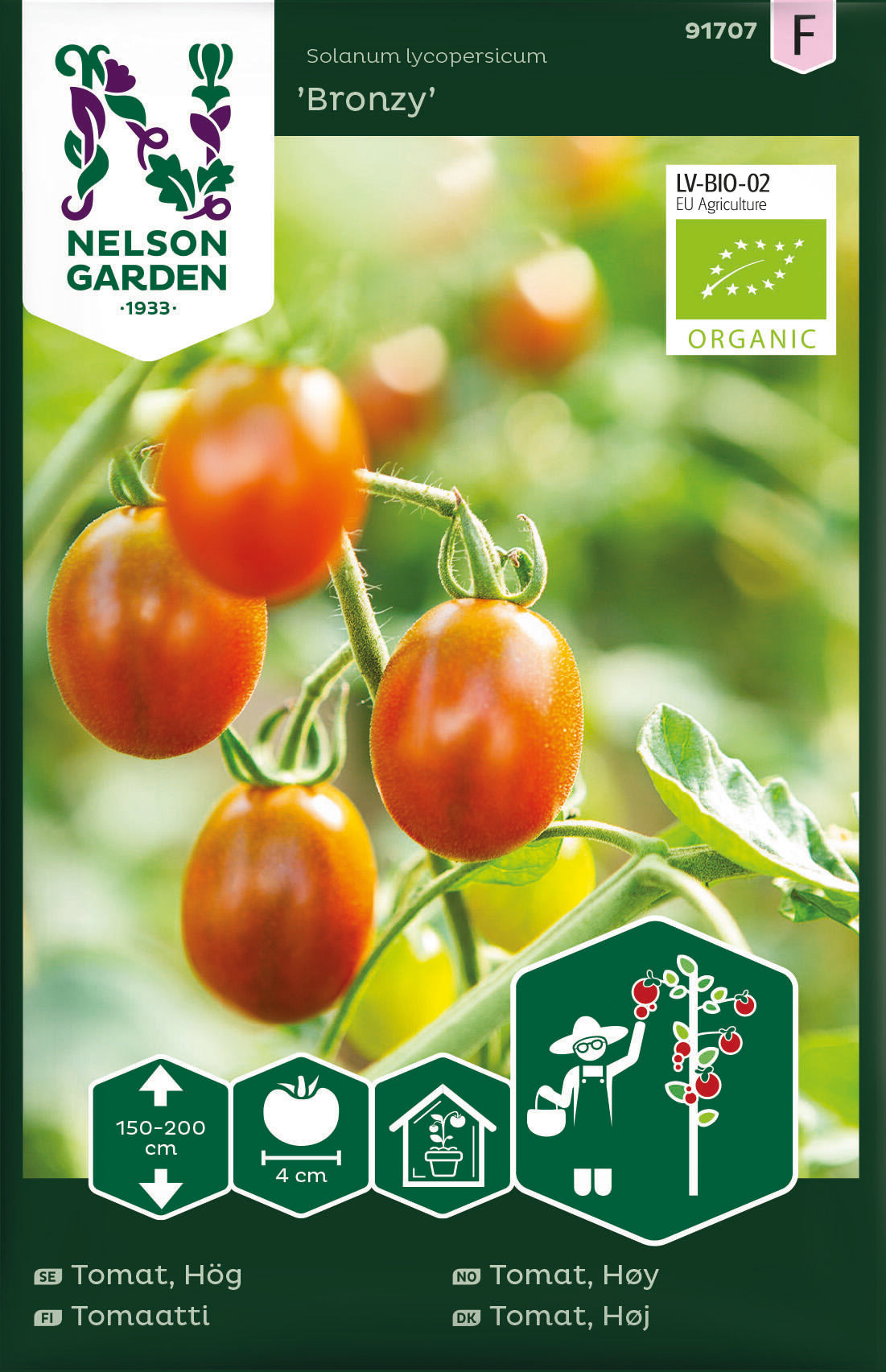 Tomat Hög Bronzy Organic