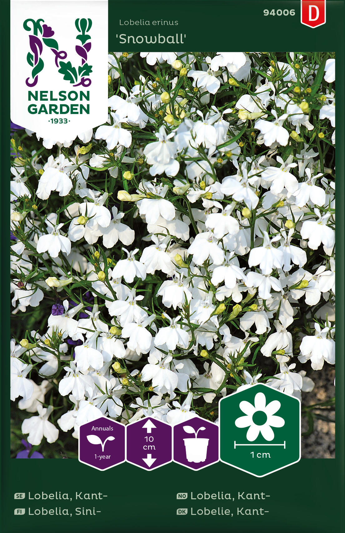 Lobelia Kant - Snowball vit