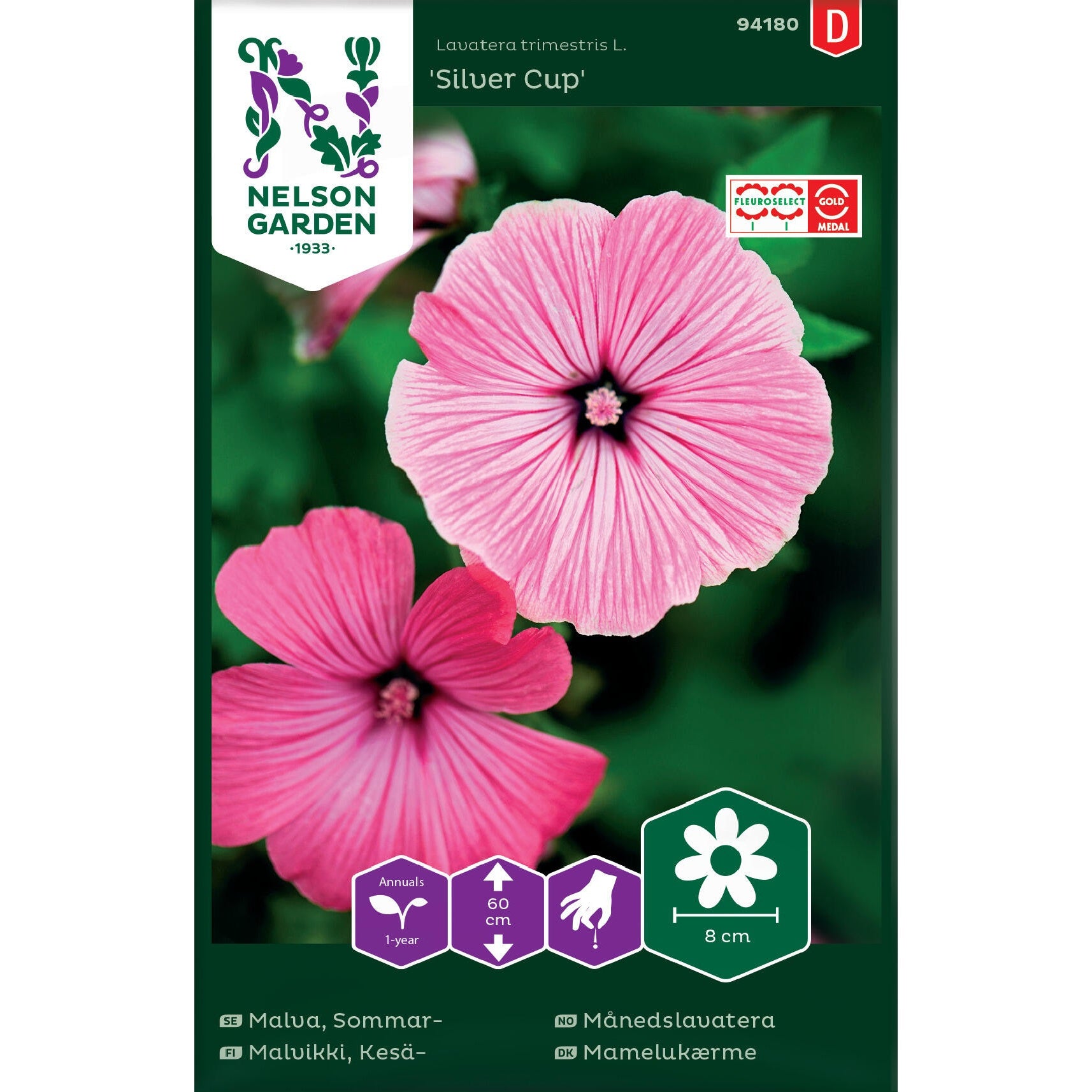 Malva Sommar- Silver Cup rosa