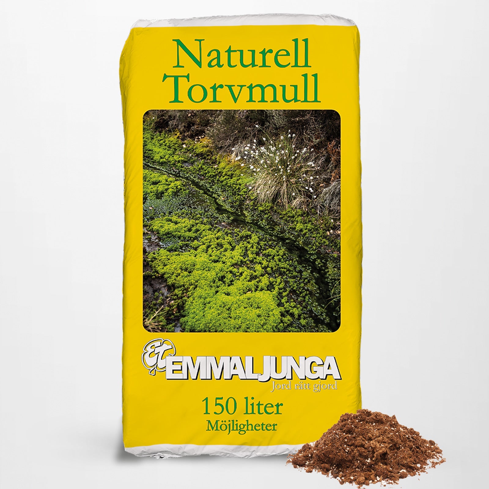 Emmaljunga Naturell Torvmull 150L - Helpall 24st