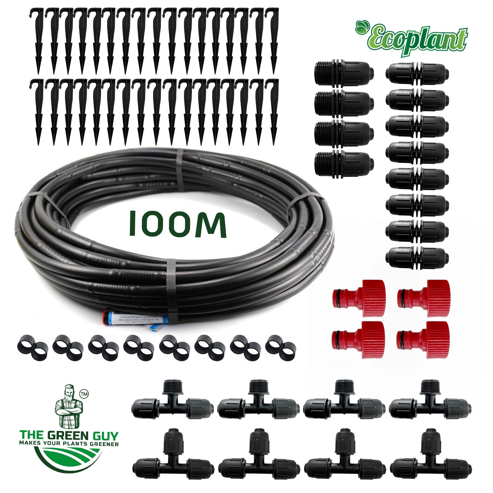 Droppslang, 100 meter, Startset » Ecoplant