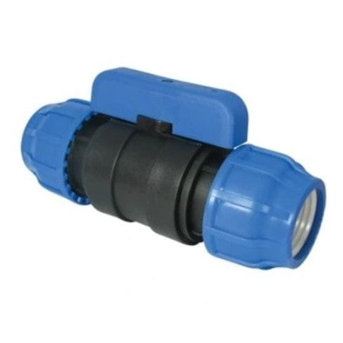 Ventil PE-PE 25 - Tvåvägsflöde utan tryckförlust