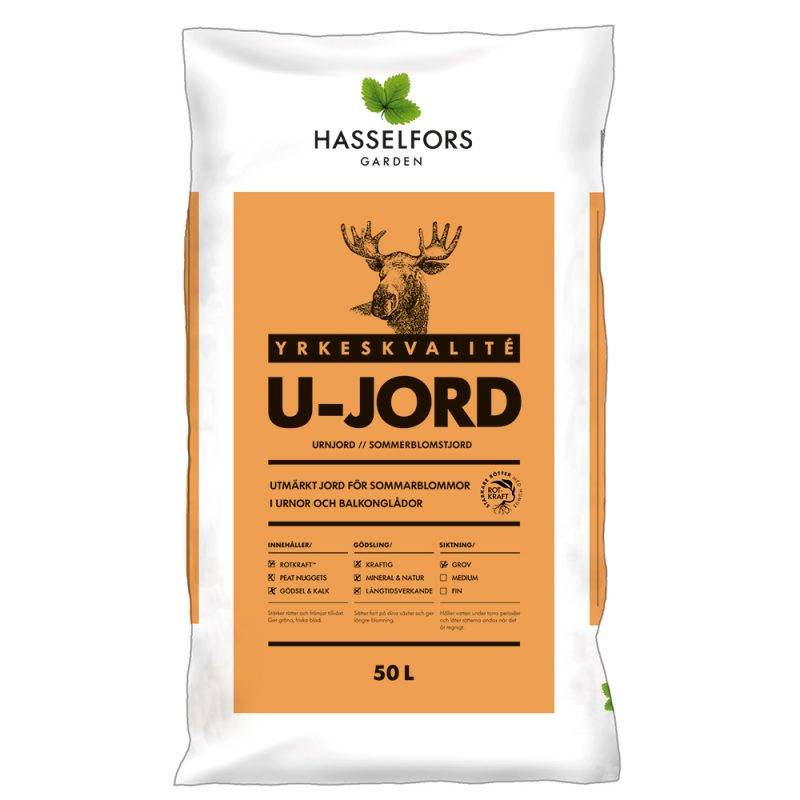 Hasselfors U-Jord, 50 liter, 42st, Helpall