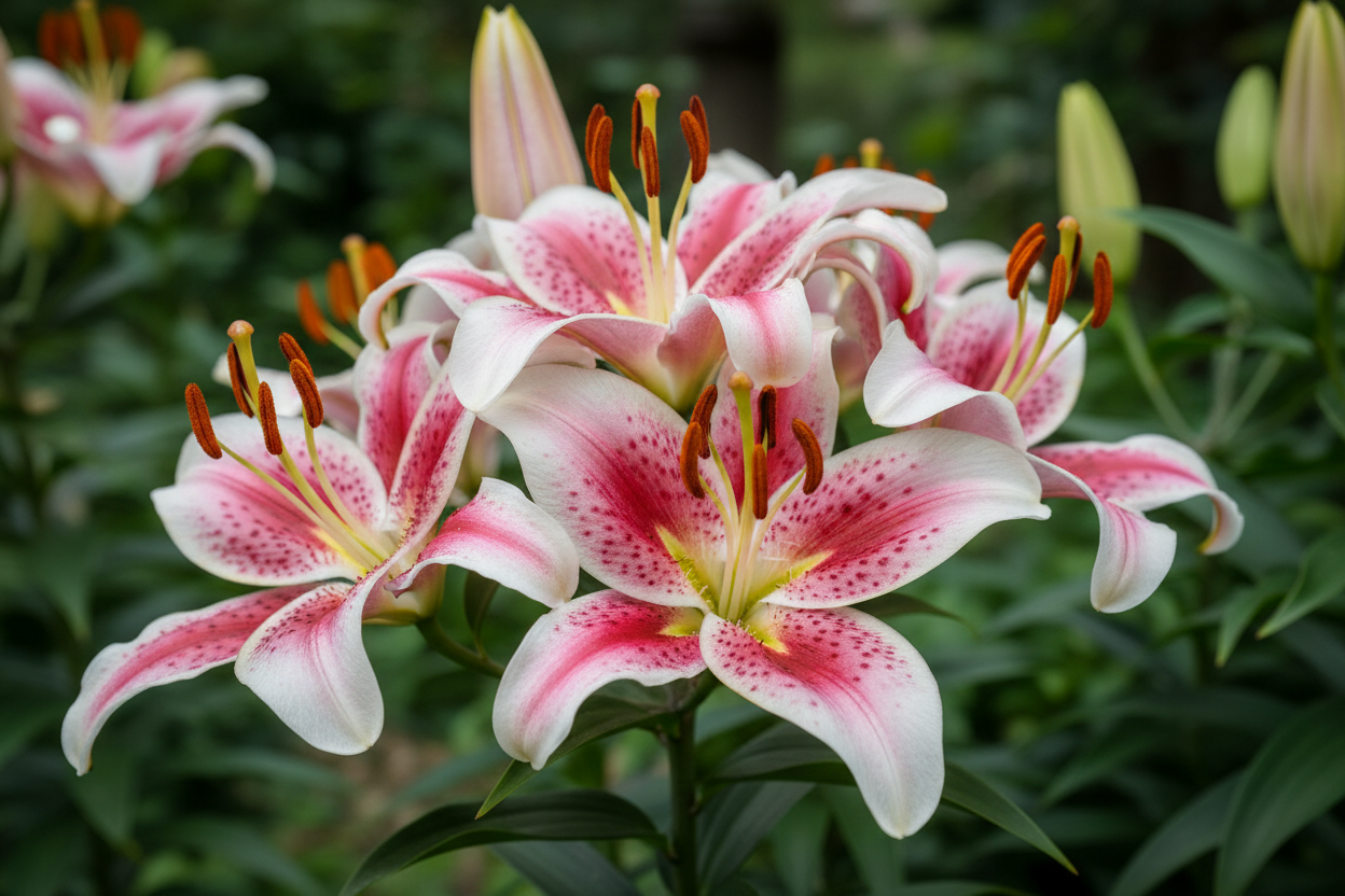 Orientaliska liljor i rosa och vitt - köp liljalökar online hos Svedberga