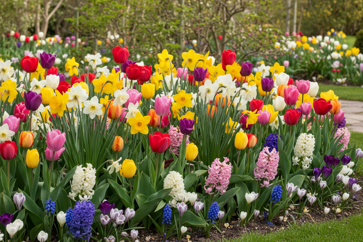 Höstlökar med färgglada vårblommor - köp höstlökar online hos Svedberga