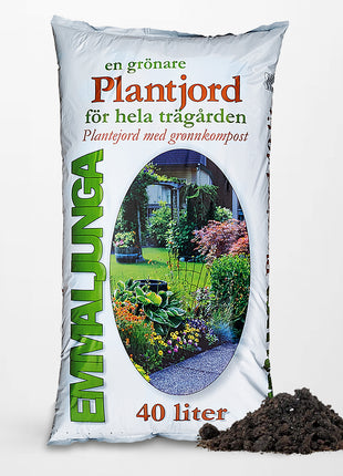 Emmaljunga Planteringsjord 40L med grönkompost - Helpall 54st - Fraktfri