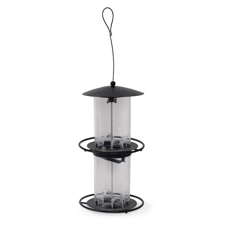 Fågelmatare frö Stylish svart 35cm