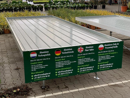 Presentationsbord i aluminium (Medium) 360 x 165 cm