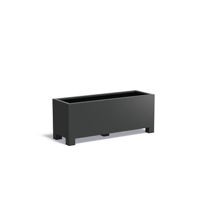 Planteringskärl med fötter Aluminium 3 mm 1500x500x600 mm