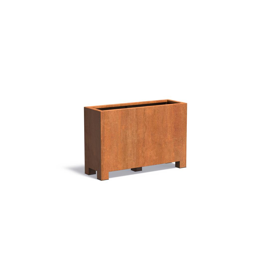 Planteringskärl with Feet Cort. Steel 2 mm CAP24.2 - AD1200X400X800MM