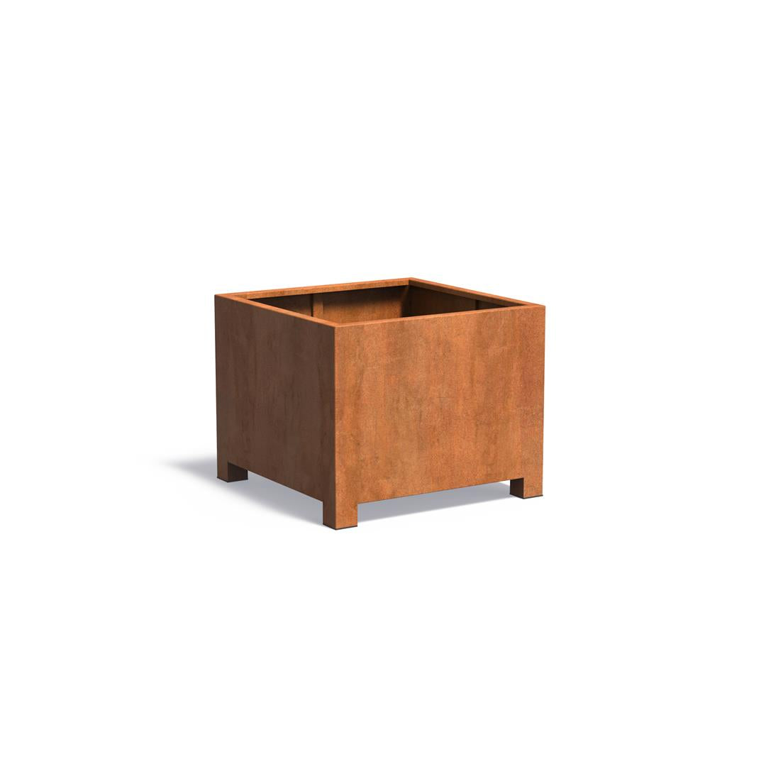 Planteringskärl with Feet Cort. Steel 2 mm CAP5.1 - AD1000X1000X800MM