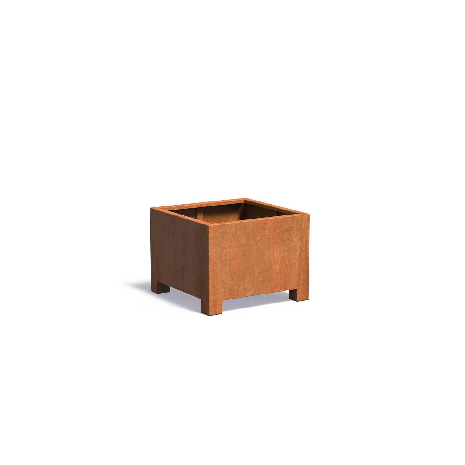Planteringskärl with Feet Cort. Steel 2 mm CAP6.2 - AD800X800X600MM