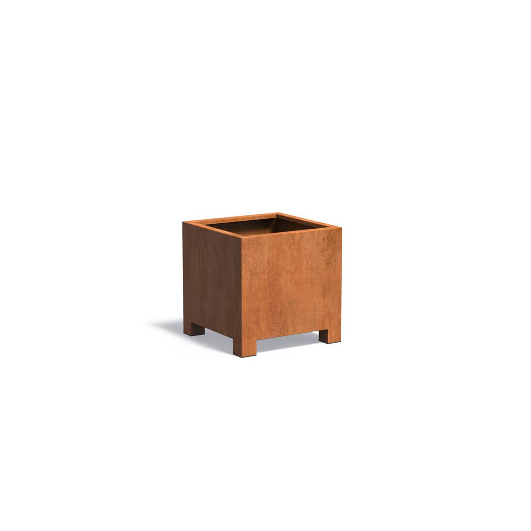 Planteringskärl with Feet Cort. Steel 2 mm CAP7 - AD700X700X700MM