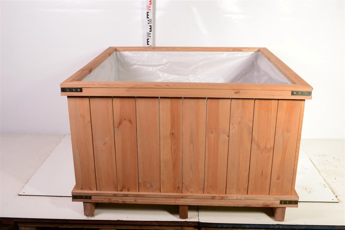 HoutenBloembak/HolzKubel/Wood.Cont. - 120X120X65 SQUARE