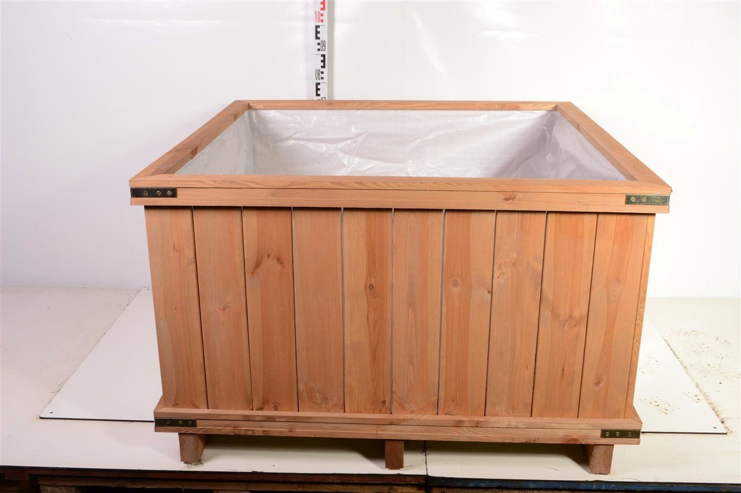 HoutenBloembak/HolzKubel/Wood.Cont. - 120X120X65 SQUARE