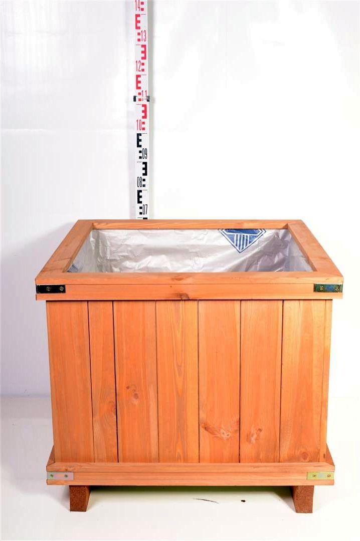 HoutenBloembak/HolzKubel/Wood.Cont. - 80X80X60 SQUARE