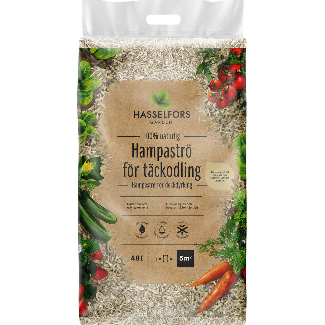 Hampaströ, 48 liter, 48st, Helpall