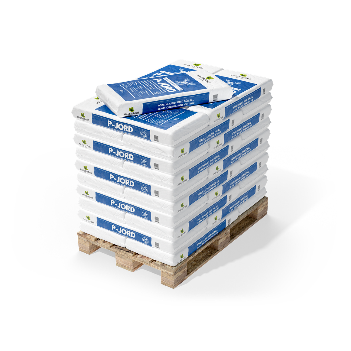 P-jord - Producerad av Hasselfors - Fri frakt - 50 L - 45 Säck - Fynd