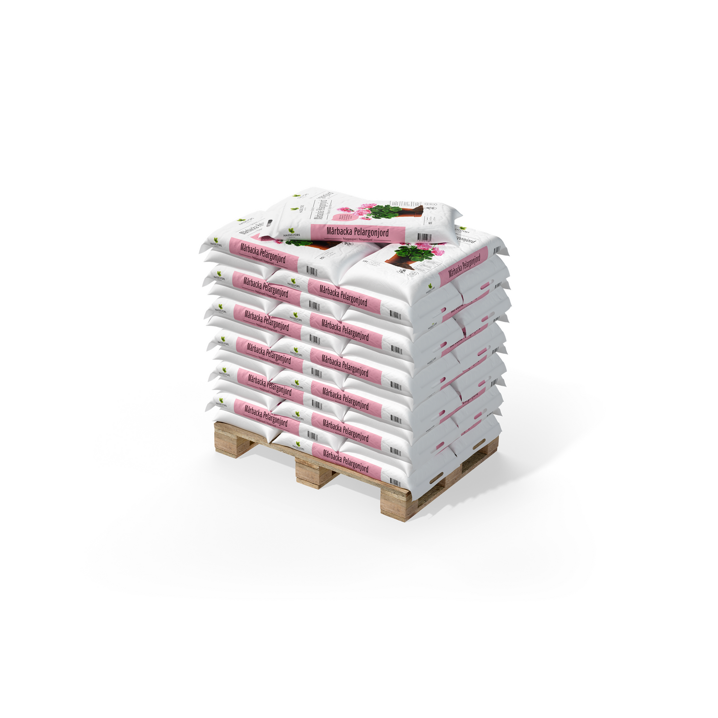 Hasselfors Mårbacka pelargonjord 40 liter, 51st, Helpall