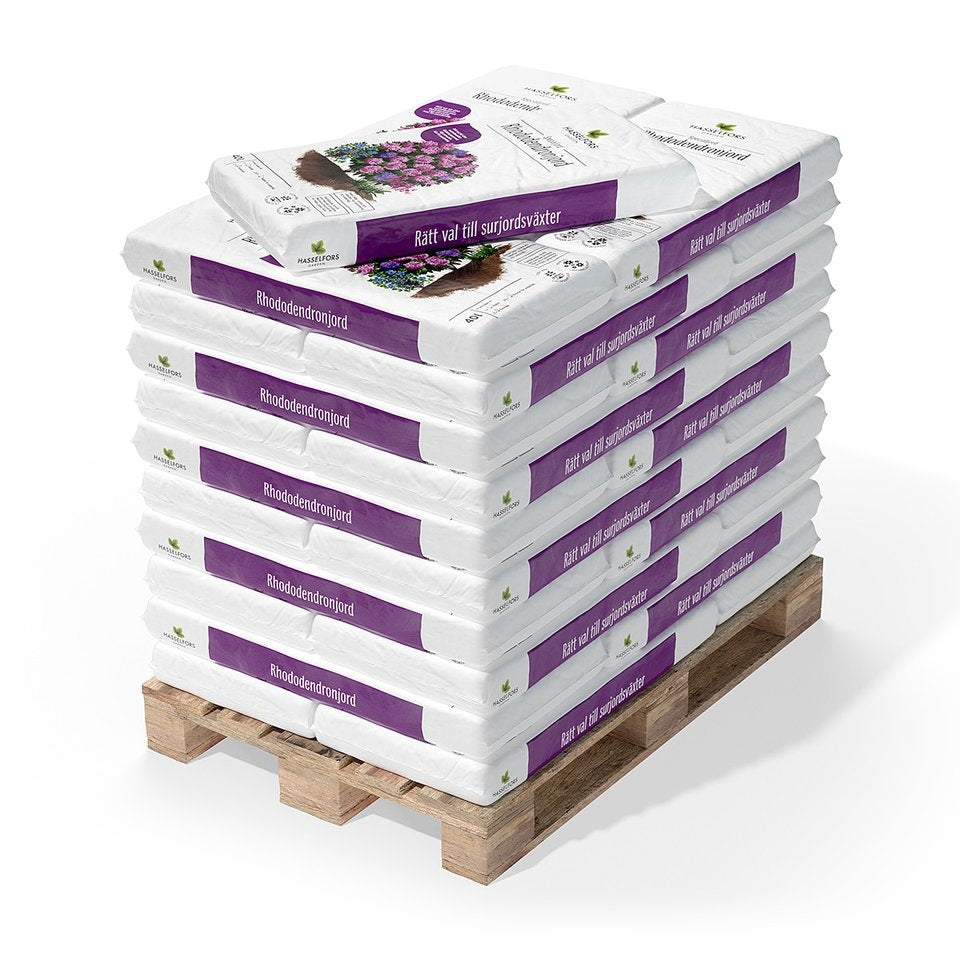 Hasselfors Rohdodendronjord, 40 liter, 51st, Helpall