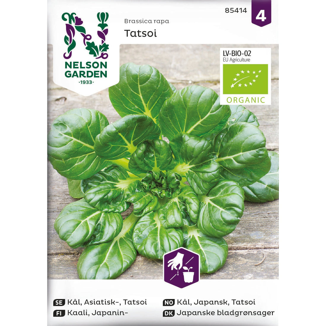 Asiatisk kål Tatsoi Organic