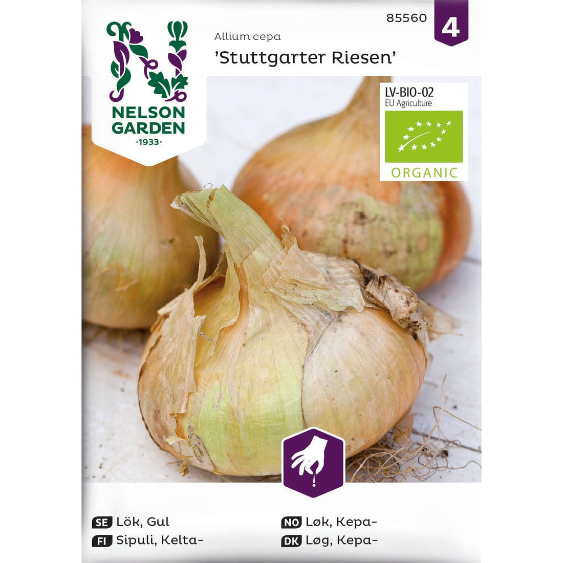 Lök Gul Stuttgarter Riesen Organic