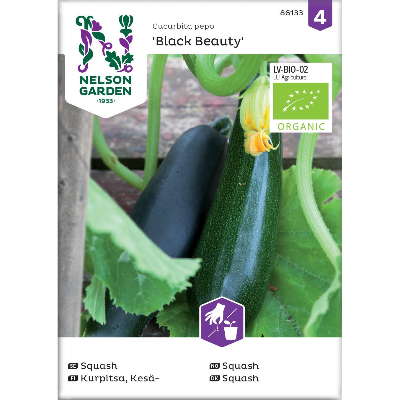 Squash Black Beauty Organic