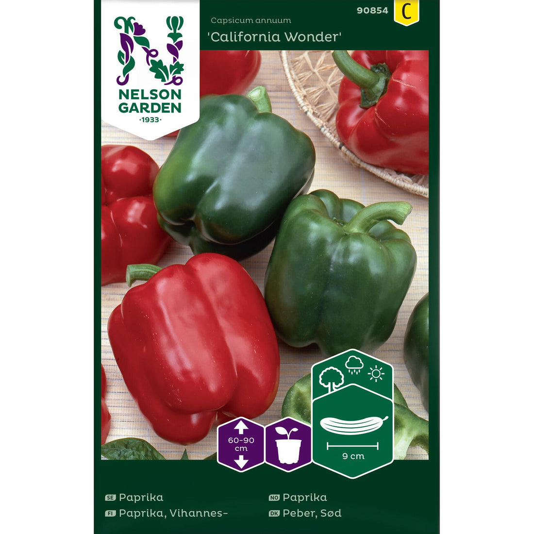 Paprika California Wonder röd