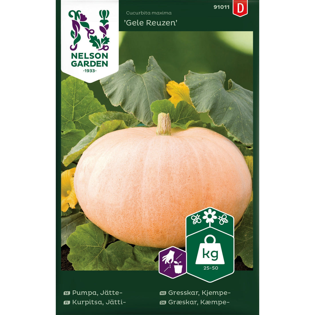Pumpa Jätte- Gele Reuzen