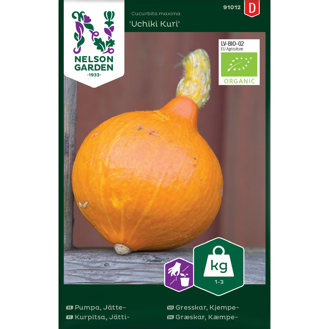 Pumpa Jätte- Uchiki Kuri Organic