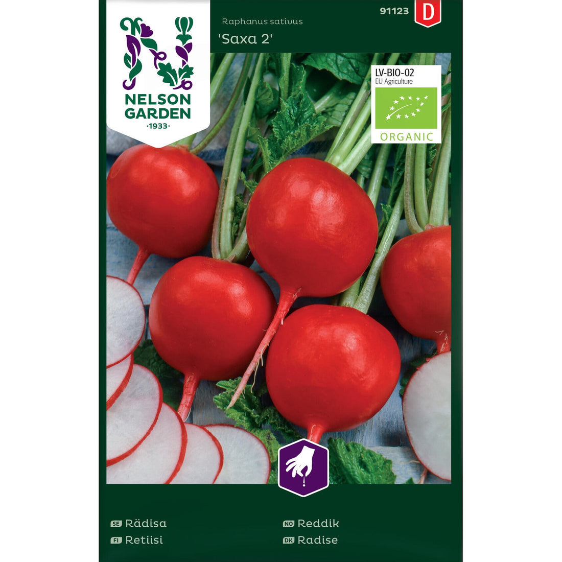 Rädisa Saxa 2 rund Organic