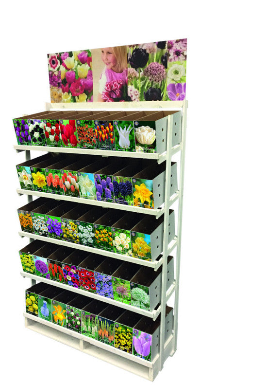 Display rack – Vit – 120 x 40 x 180 cm