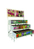 Display rack stående – Grå – 120 x 80 x 120 cm