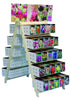 Display rack 2-sidig stående – Vit – 70 x 120 x 150 cm