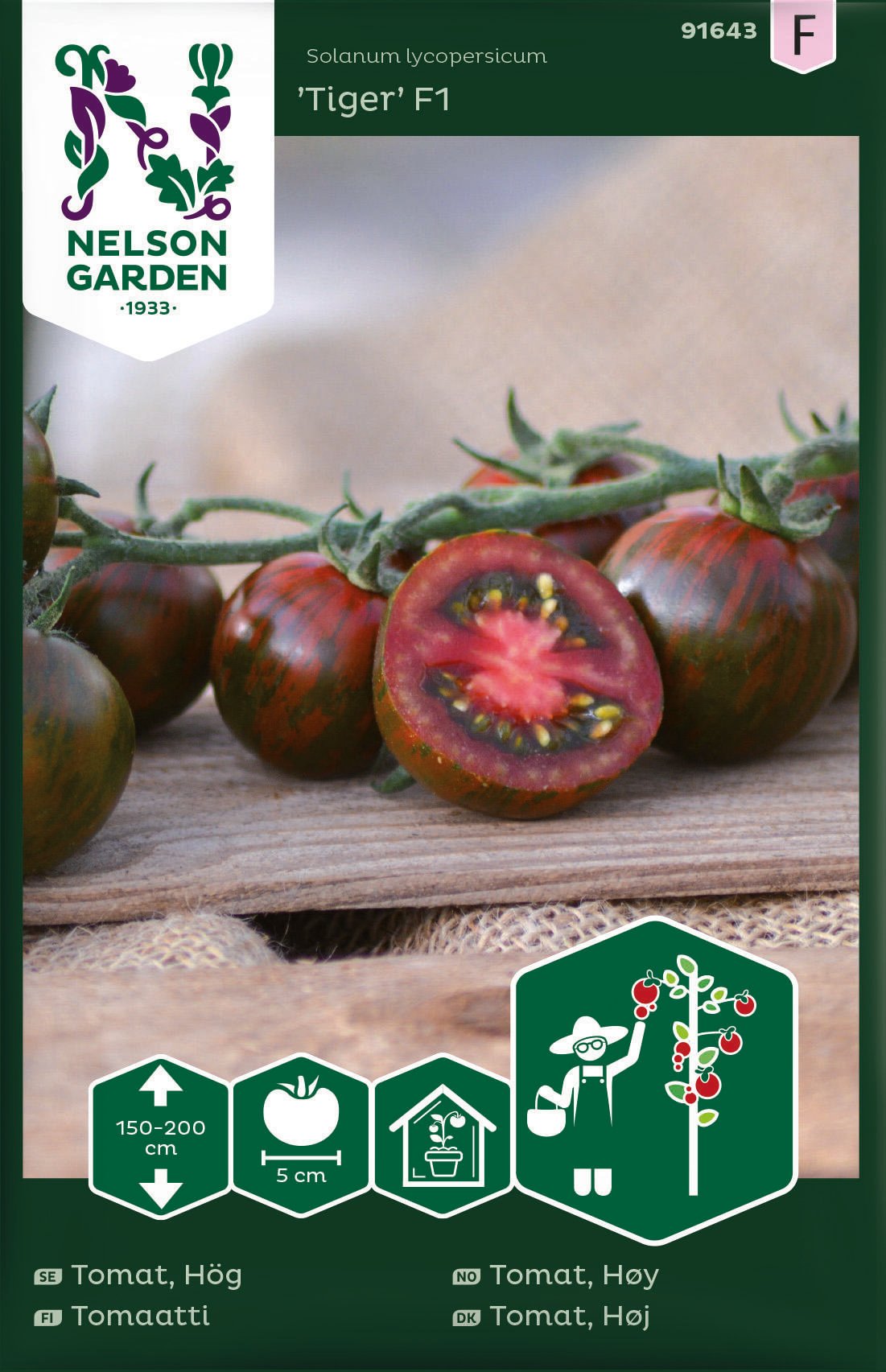 Tomat Hög Tiger F1