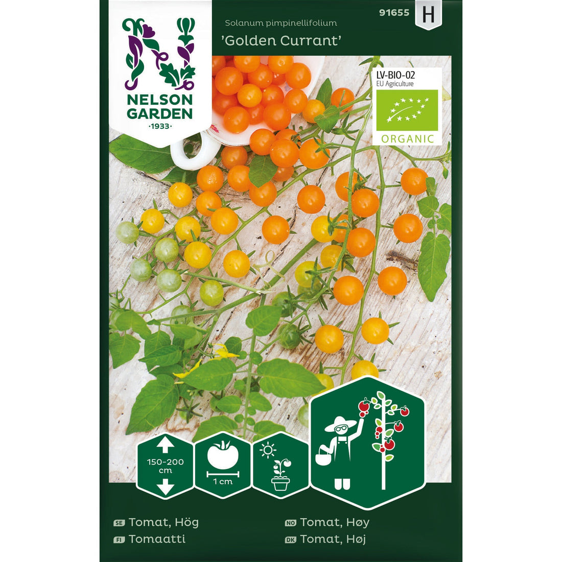 Tomat Hög Golden Currant Organic