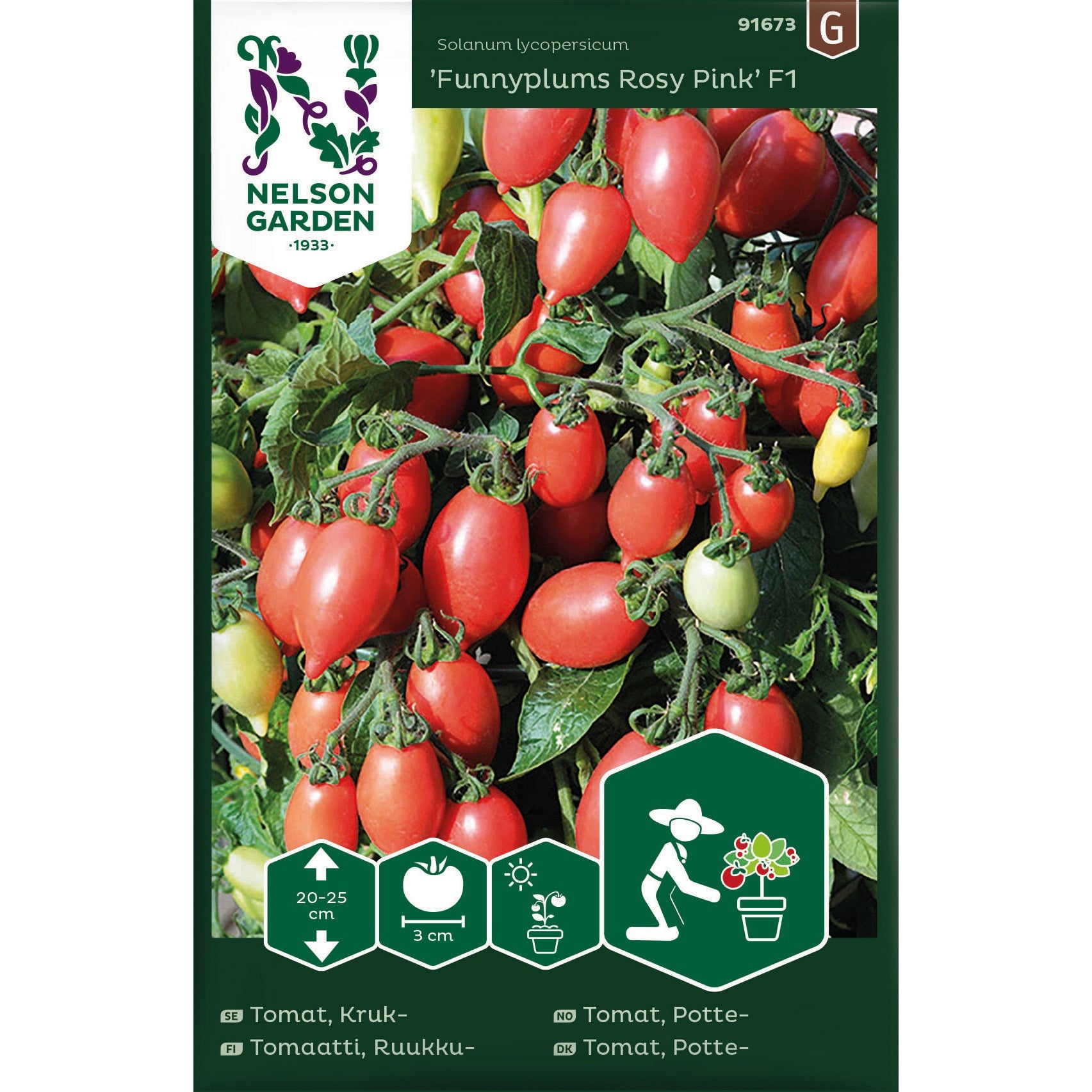 Tomat Kruk Funnyplums Rosy Pink F1