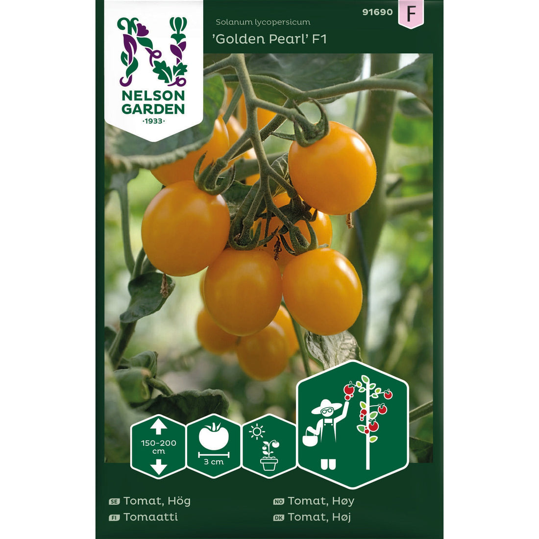 Tomat Hög Golden Pearl F1