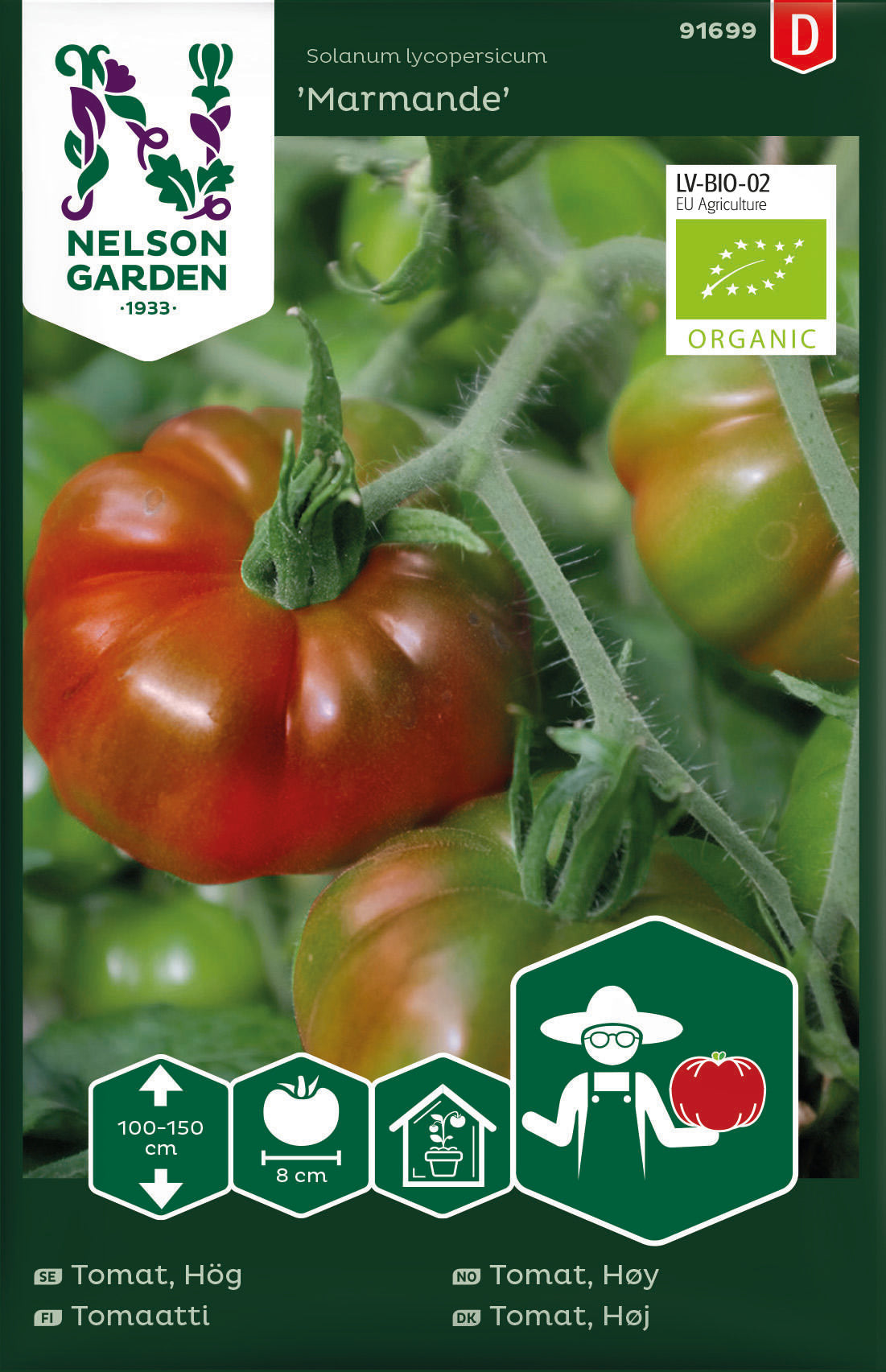 Tomat Hög Marmande Organic