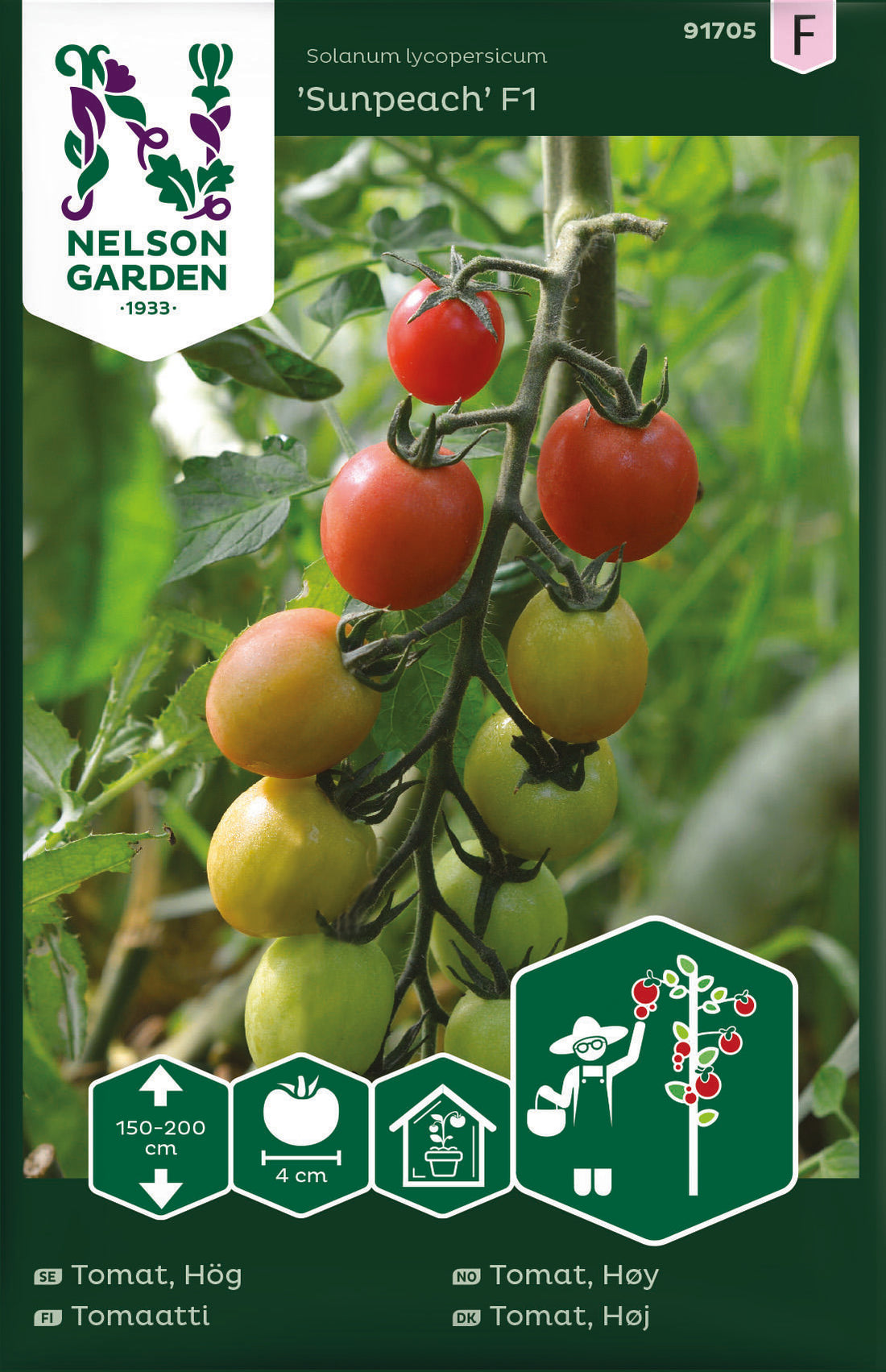 Tomat Hög Sunpeach F1
