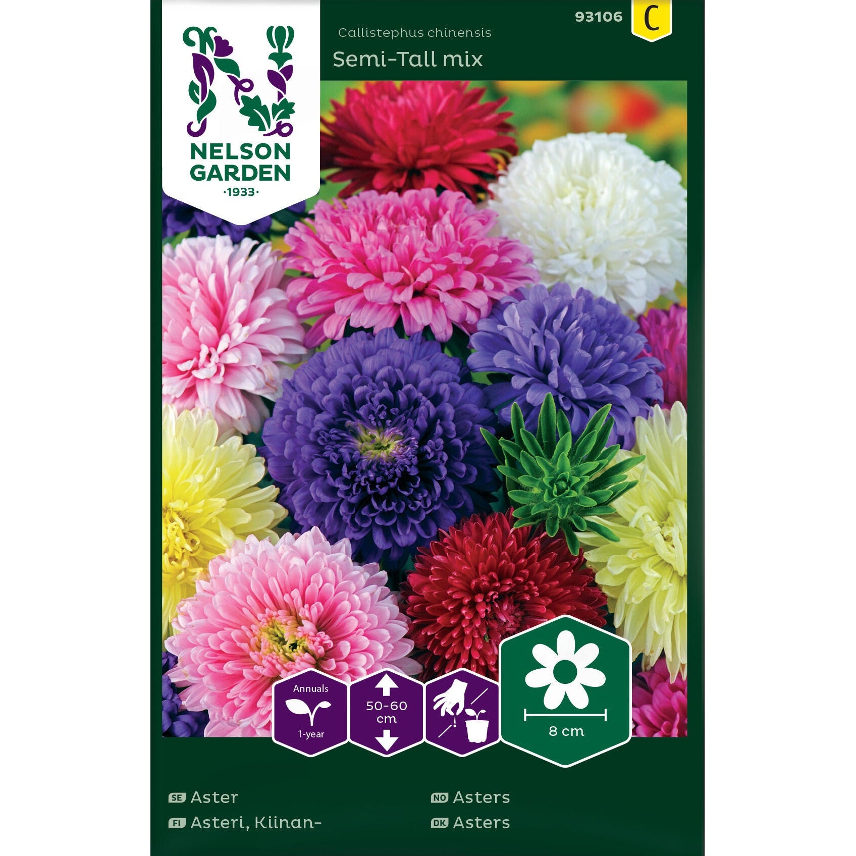Aster Dubbel bl färger