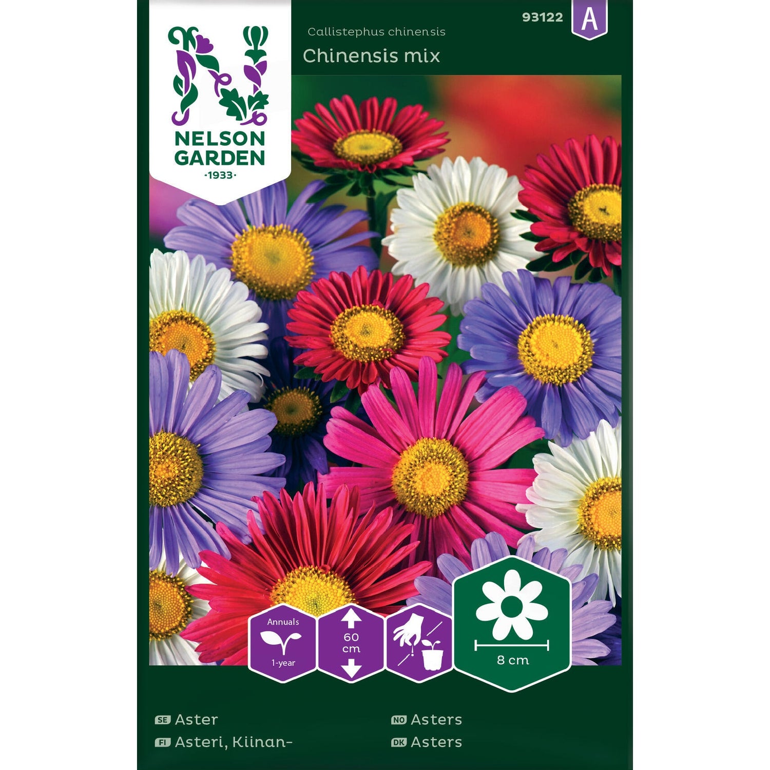 Aster Enkel bl färger
