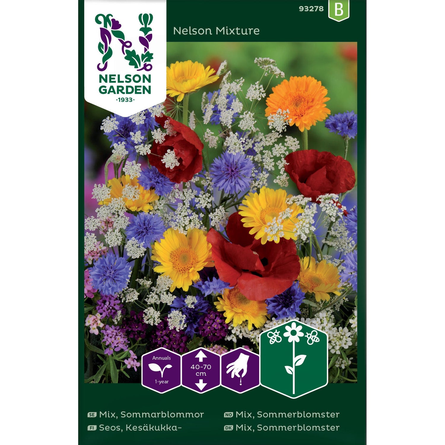 Mix Sommarblommor bl. färger