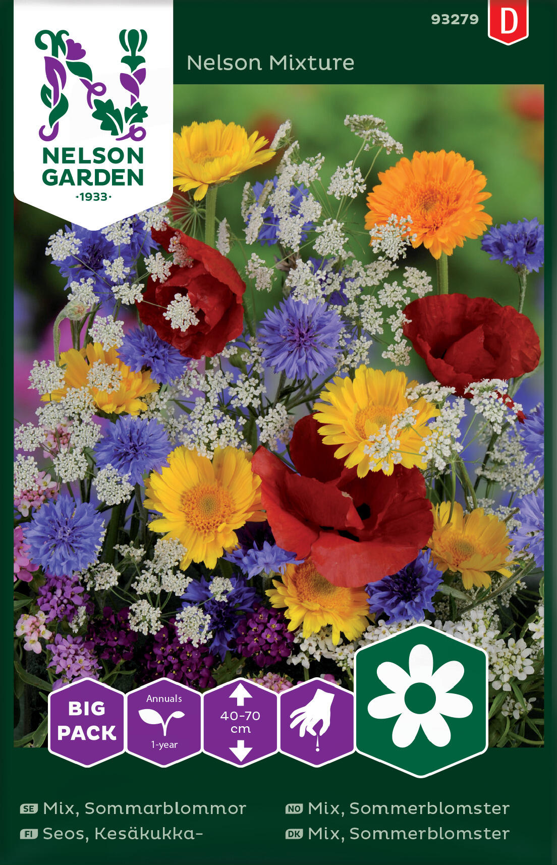 Mix Sommarblommor bl.färg. Big Pack