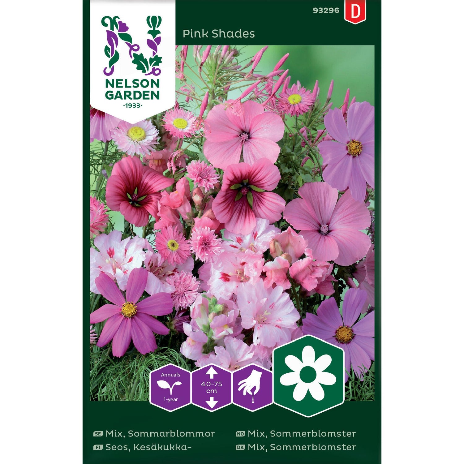 Mix Sommarblommor rosa