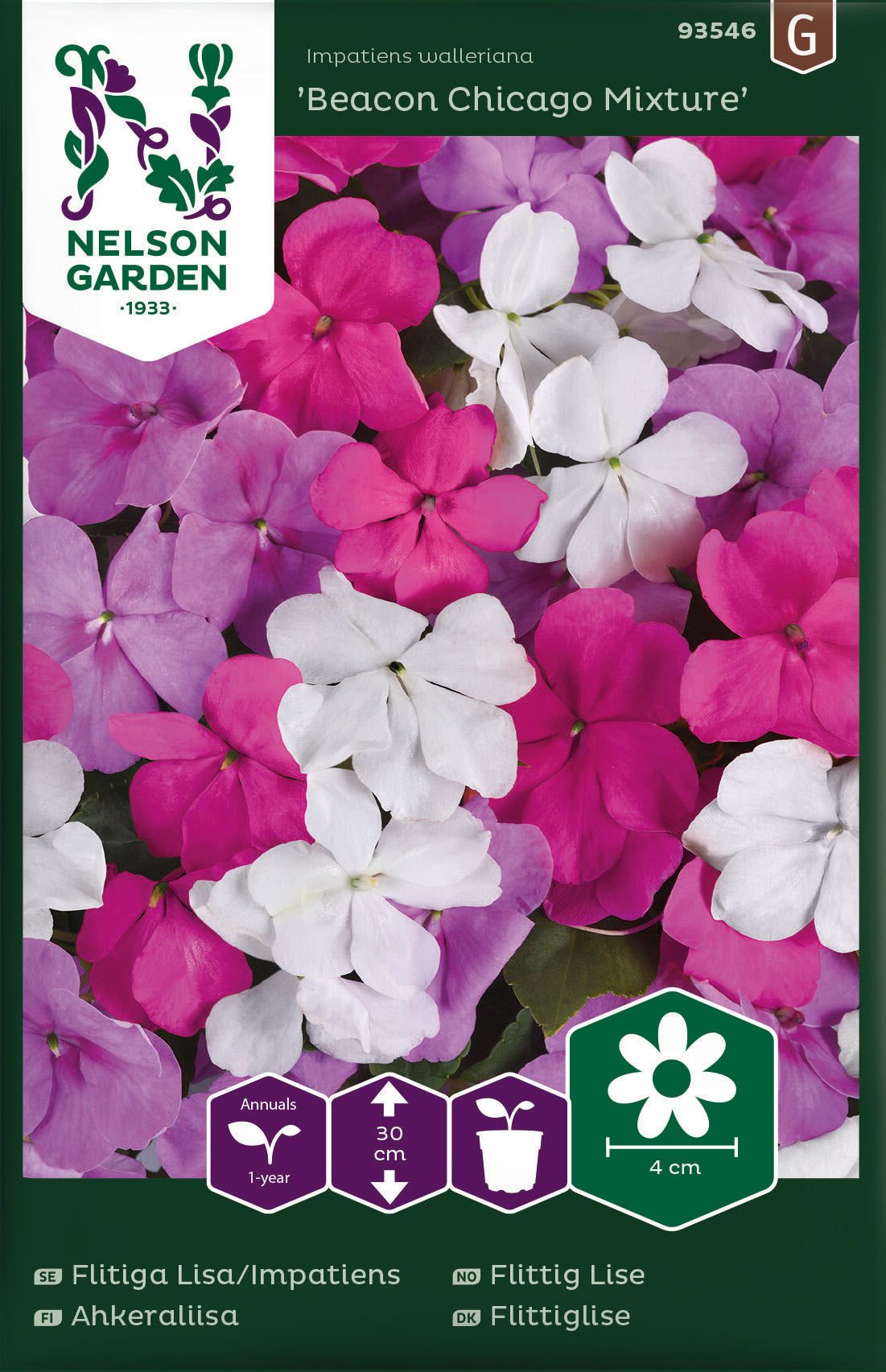 Flitiga Lisa/Impatiens Beacon Chicago Mixture F1