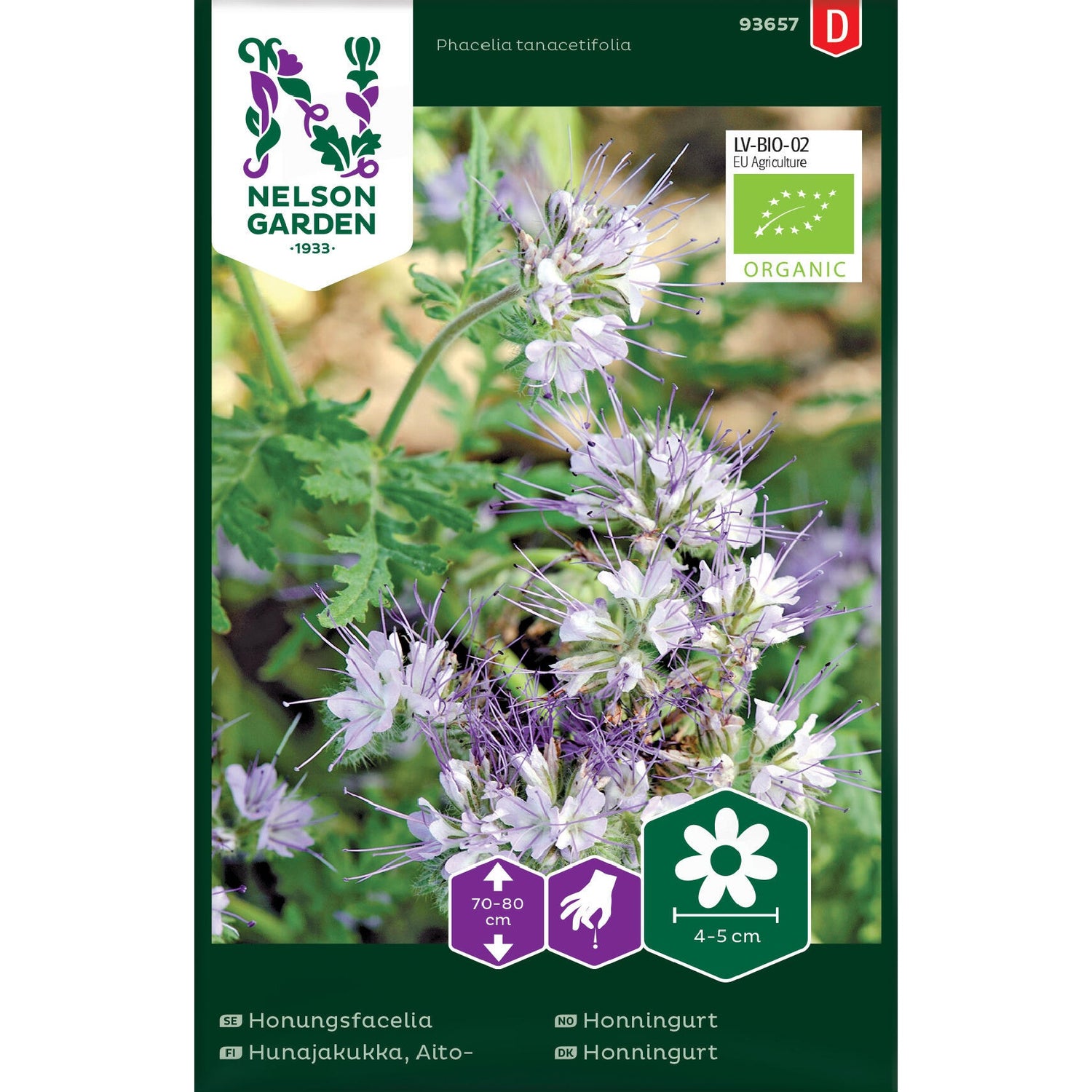Honungsfacelia blå Organic