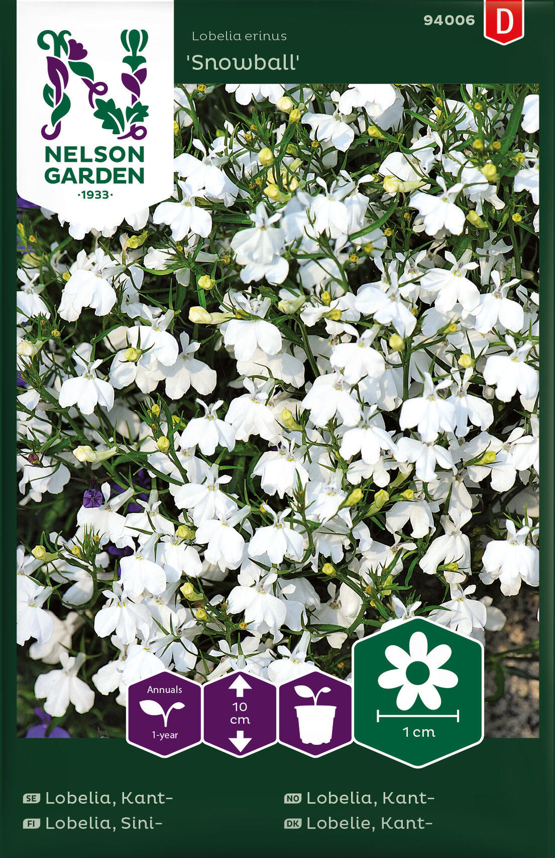 Lobelia Kant - Snowball vit